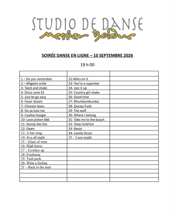 Studio de danse Messier Bolduc